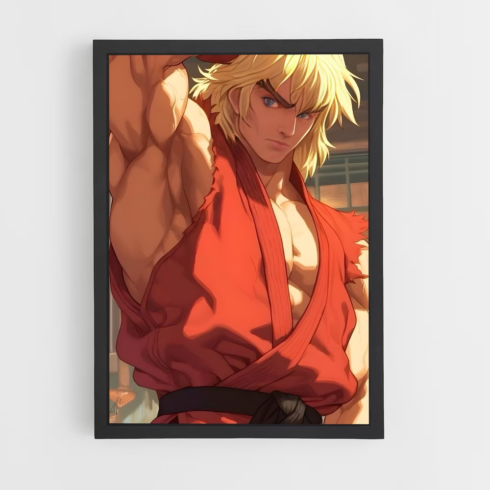 Poster Ryu, Le Maître du Hadouken – affiche Street Fighter (vue 2)